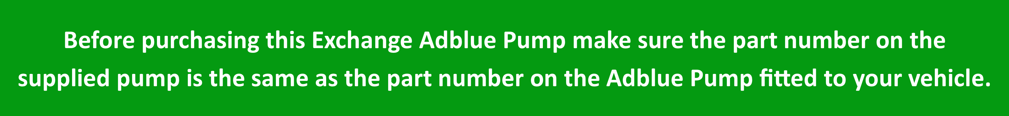 v1 green banner adblue pump