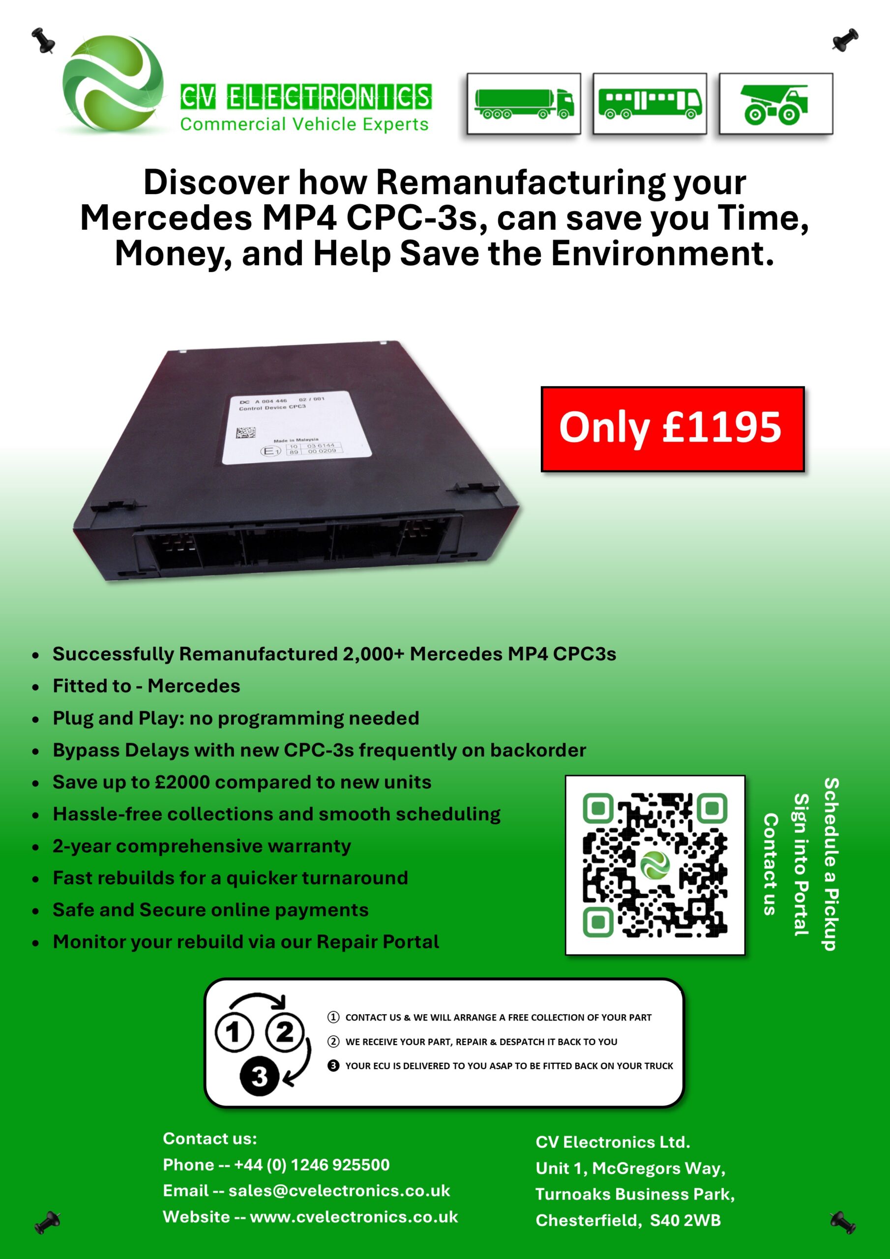 Mercedes mp4 CPC-3 Powertrain Controller 