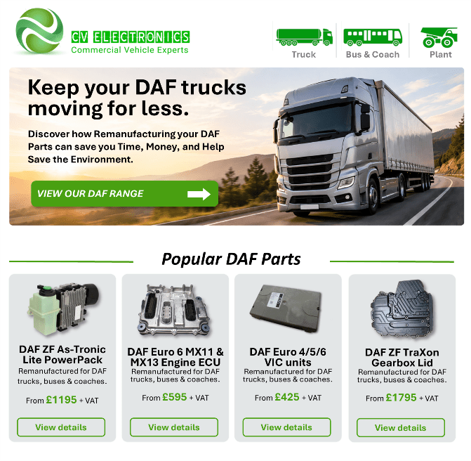Popular DAF Parts