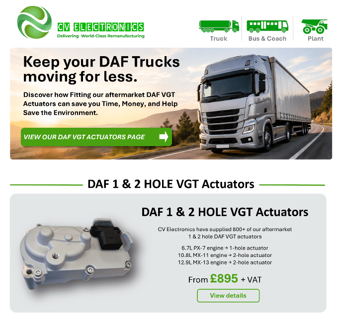 DAF 1 AND 2 HOLE VGTS