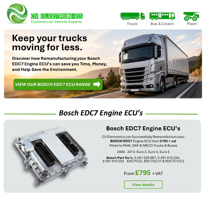 Bosch EDC7 Engine ECUs