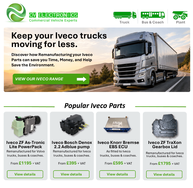 Popular Iveco Parts