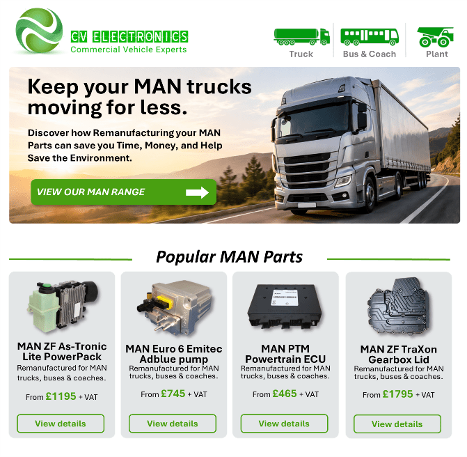 Popular MAN Parts