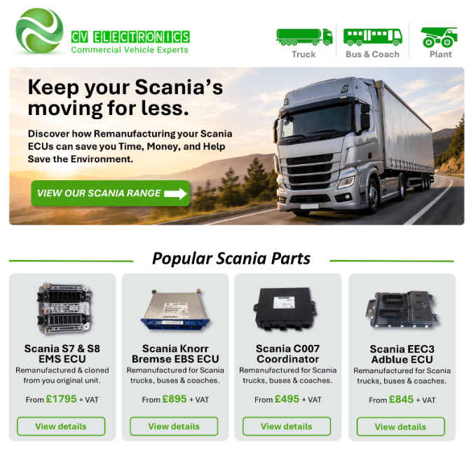 Popular Scania Parts