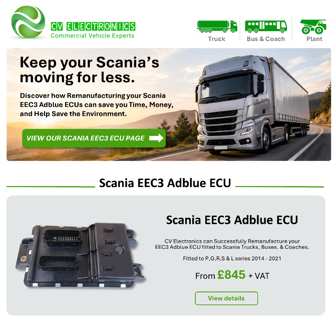 Scania EEC3 Adblue ECU